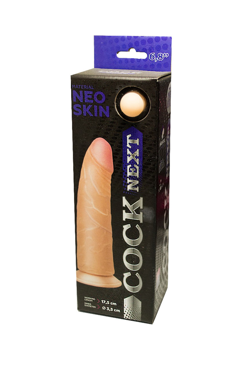 Фаллоимитатор COCK NEXT LOVETOY,TPR, телесный, 19 СМ 612205